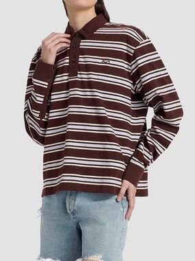 NWT Rag & Bone RB Rugby Stripe Polo Shirt Size XL